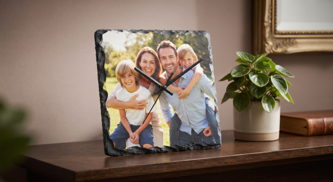 20×20 cm Rock Slate Wall/Desk Clock - Image 8