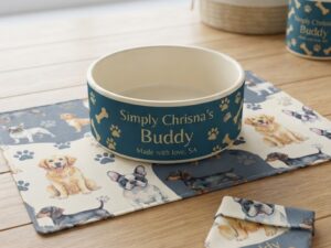 The Permanent Print Pet Gift: Sublimated Bowl & Mat Combo