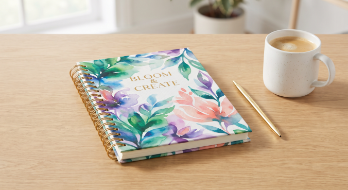 A5 Sublimation Ring-Bound Notebook