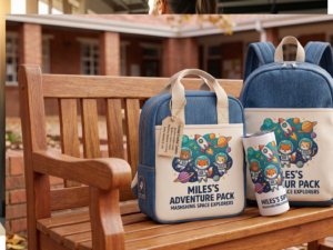 Denim Kids Book Bag