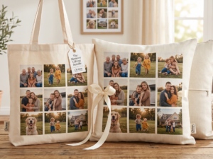 9-Panel Photo Canvas Tote Bag