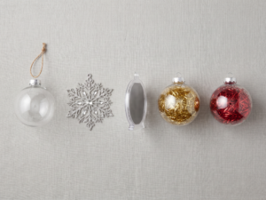 Clear Photo Xmas Balls & Holiday Ornaments