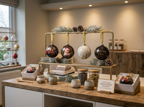 Double-Sided Aluminium Christmas Tree Baubles - Image 8