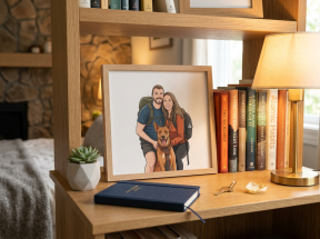 Freestanding Gloss MDF Photo Block