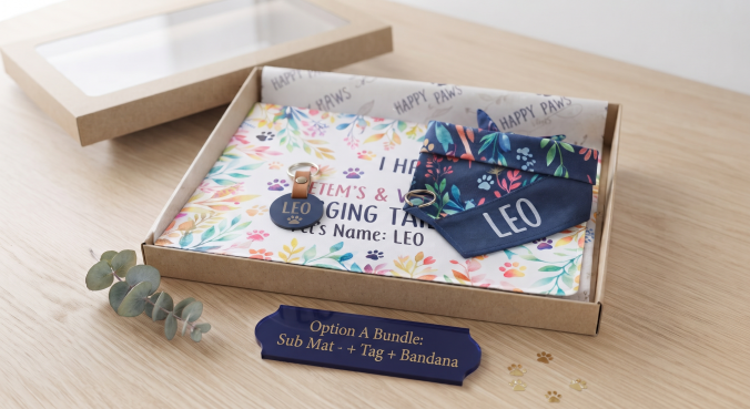 The Permanent Print Pet Gift: Sublimated Bowl & Mat Combo - Image 8