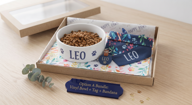 The Permanent Print Pet Gift: Sublimated Bowl & Mat Combo - Image 7