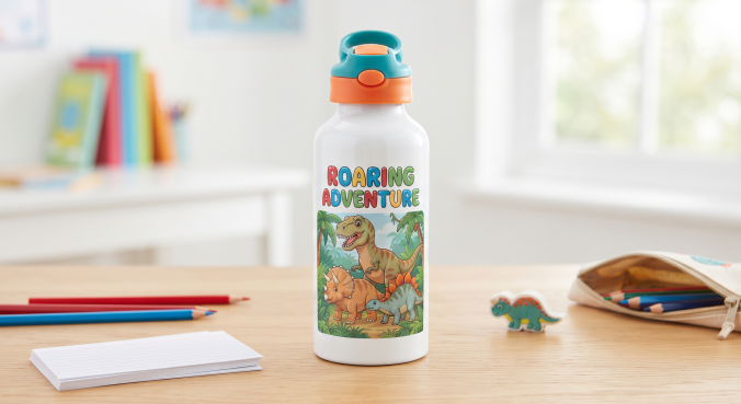 Aluminium Kids Water Bottle (Pull-Cap)