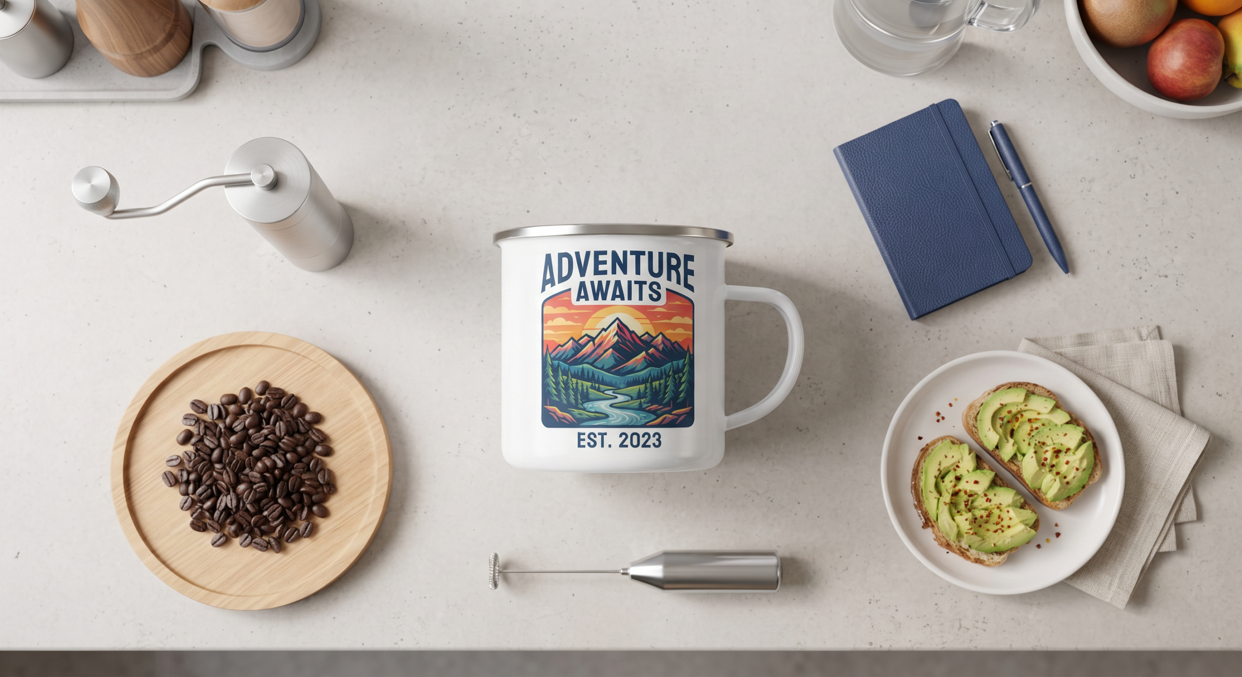 Enamel Camping Mug (Stainless Rim) - Image 8
