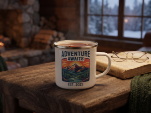 Enamel Camping Mug (Stainless Rim)