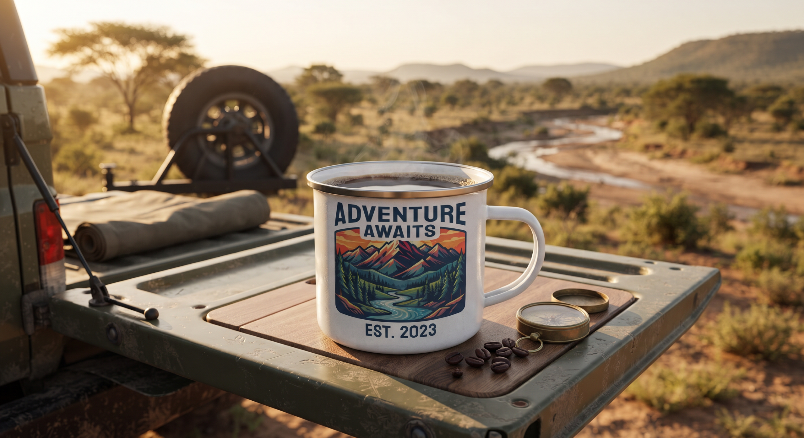 Enamel Camping Mug (Stainless Rim) - Image 3