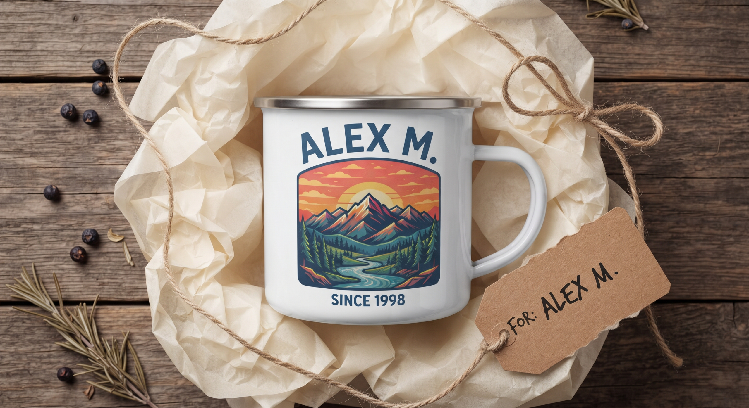 Enamel Camping Mug (Stainless Rim) - Image 6