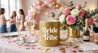 11 oz Glitter Finish Ceramic Mug - Image 7