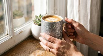 11 oz Glitter Finish Ceramic Mug - Image 8