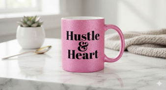 11 oz Glitter Finish Ceramic Mug - Image 9