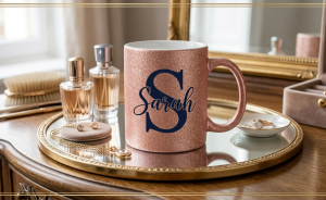 11 oz Glitter Finish Ceramic Mug