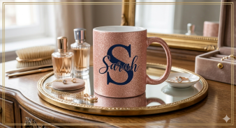 11 oz Glitter Finish Ceramic Mug