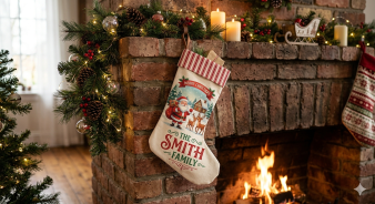 Sublimation Canvas Holiday Stocking - Image 7