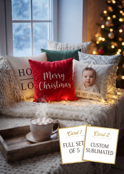 Festive Cozy Corner - Sublimated Cushion Collection - Image 9
