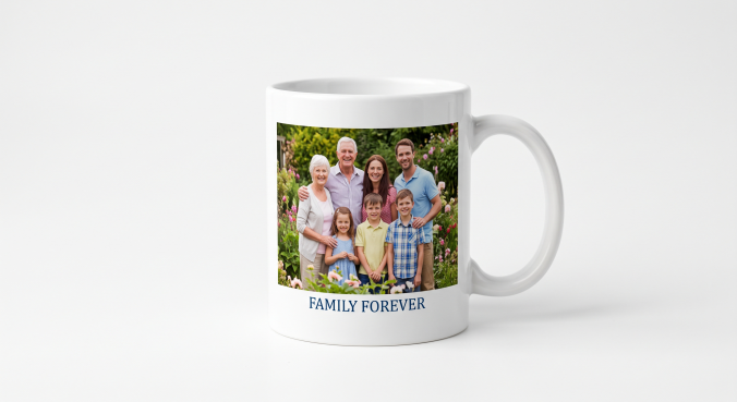 11 oz White Ceramic Mug (AA / Premium) - Image 2