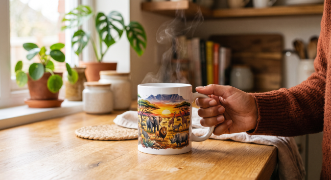 11 oz White Ceramic Mug (AA / Premium)