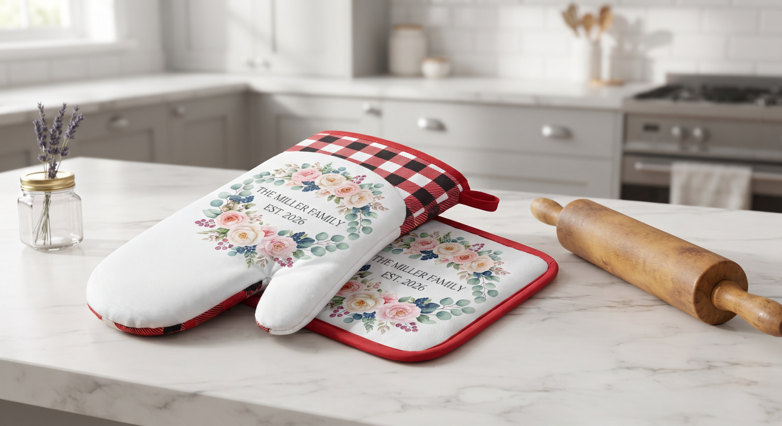 Sublimation Oven Glove & Pot Holder Set - Image 4