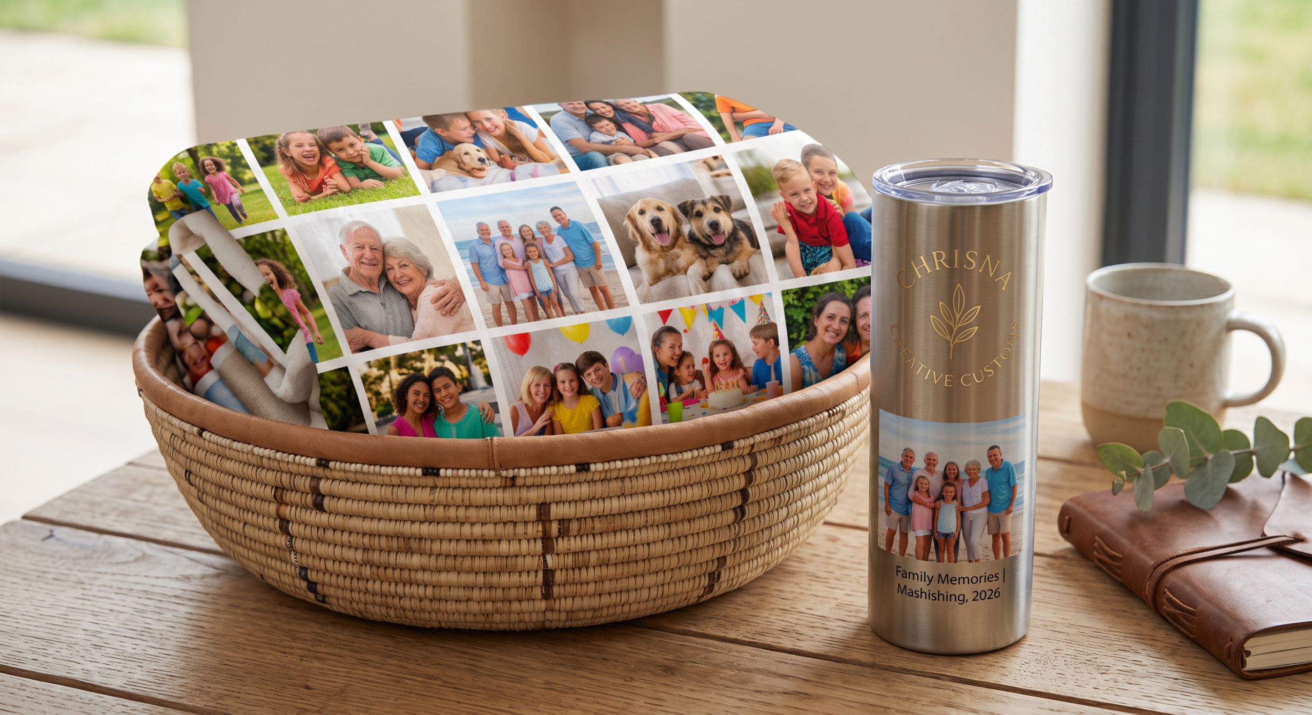 20-Panel Fleece Photo Blanket - Image 8