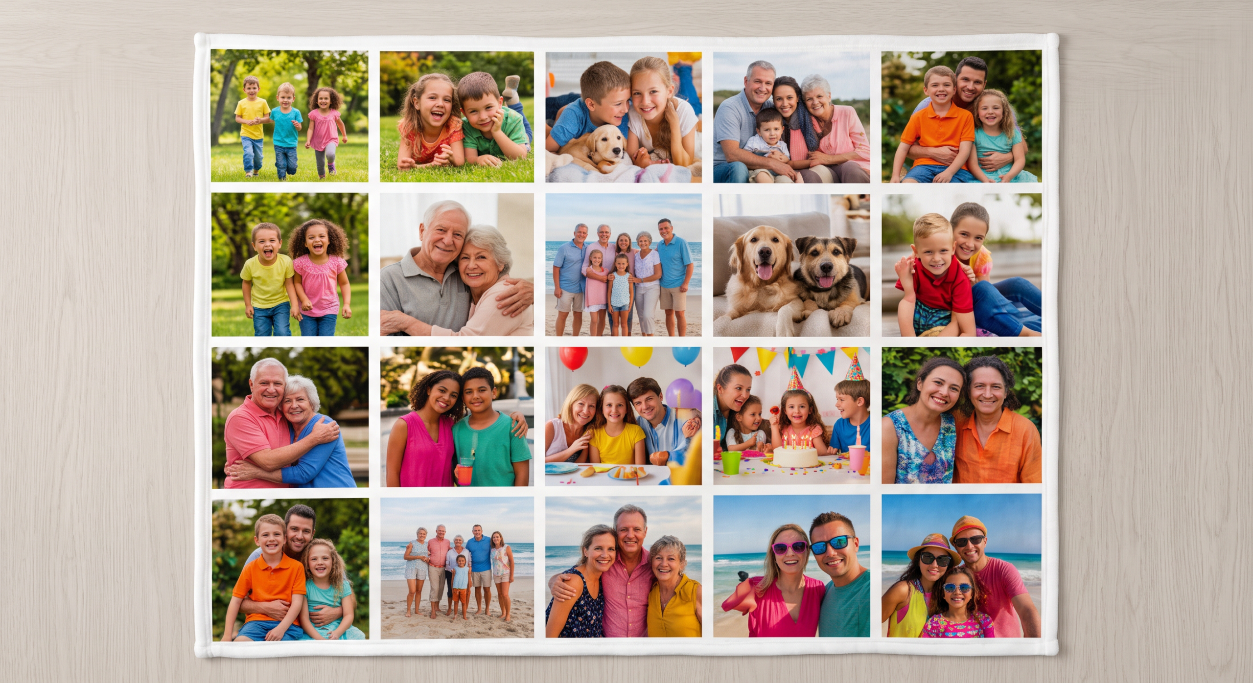 20-Panel Fleece Photo Blanket - Image 3