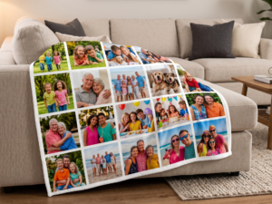 20-Panel Fleece Photo Blanket