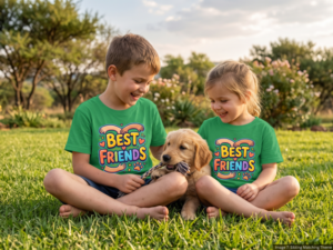 Kids 145g 100% Cotton T-Shirt - Custom Opaque Print