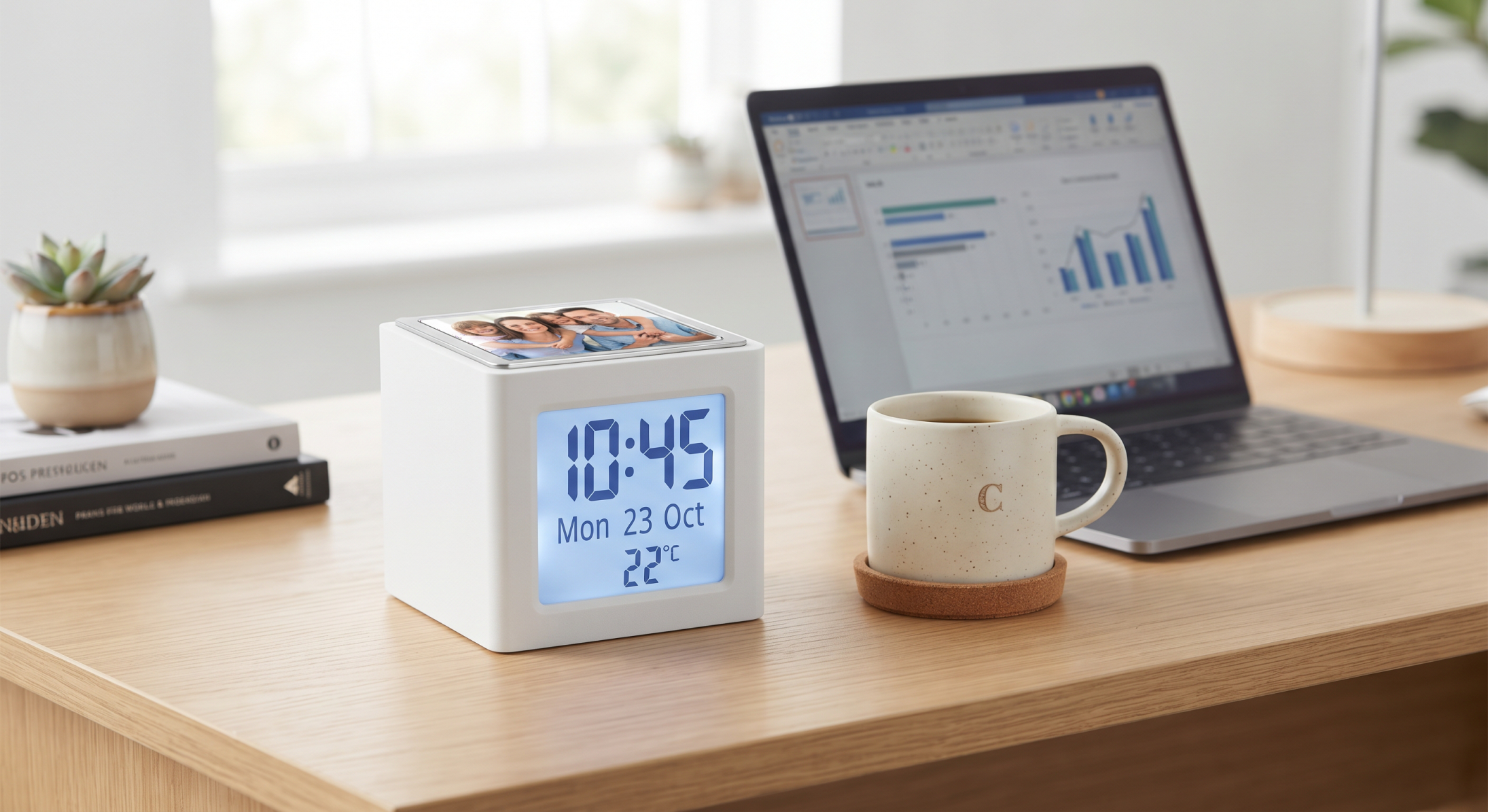 Personalized LED Digital Cube Clock - Image 2