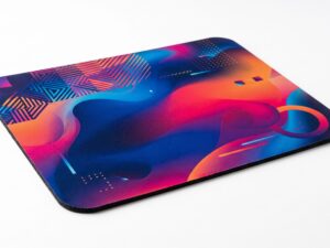 Fabric-Topped Rubber Mousepad