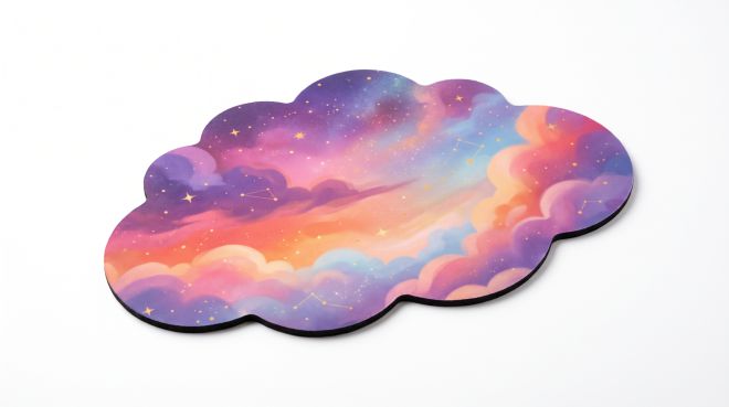 Custom Printed Novelty Desk Mat with Non-Slip Rubber Base