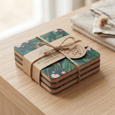 Custom Printed Square & Round Heat-Resistant Drink Coasters (9cm & 10cm Sizes) - Image 9