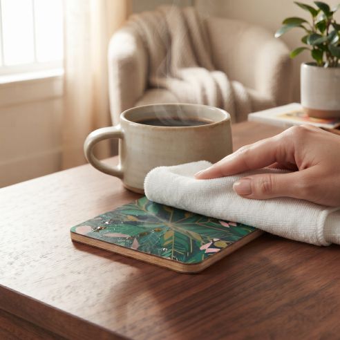 Custom Printed Square & Round Heat-Resistant Drink Coasters (9cm & 10cm Sizes) - Image 7
