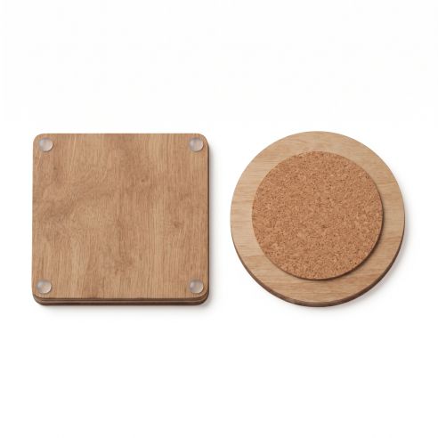Custom Printed Square & Round Heat-Resistant Drink Coasters (9cm & 10cm Sizes) - Image 3