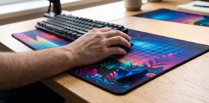 Personalized Extra-Large Desk Mat with Non-Slip Rubber Base - Image 3
