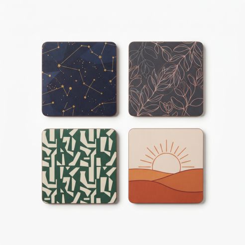 Custom Printed Square & Round Heat-Resistant Drink Coasters (9cm & 10cm Sizes) - Image 13